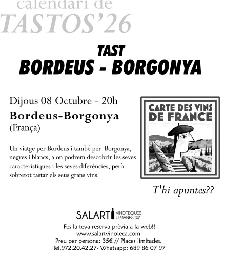 Tast Bordeus - Borgonya